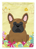 Easter Eggs French Bulldog Brown Garden Flag Mailbox Decorative Yard Banner Outside Patio Artwork for Flower Beds, Garden Size, Multicolor