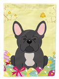 Easter Eggs French Bulldog Black Garden Flag Mailbox Decorative Yard Banner Outside Patio Artwork for Flower Beds, Garden Size, Multicolor