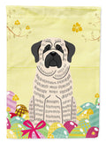 Easter Eggs Mastiff Brindle White Garden Flag Mailbox Decorative Yard Banner Outside Patio Artwork for Flower Beds, Garden Size, Multicolor