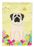 Easter Eggs Mastiff White Garden Flag Mailbox Decorative Yard Banner Outside Patio Artwork for Flower Beds, Garden Size, Multicolor