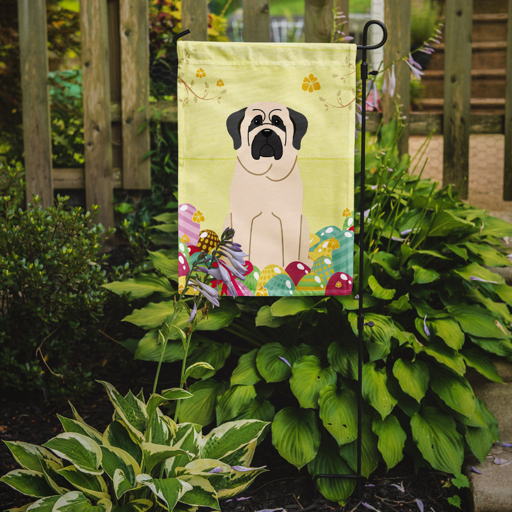 Easter Eggs Mastiff White Garden Flag Mailbox Decorative Yard Banner Outside Patio Artwork for Flower Beds, Garden Size, Multicolor