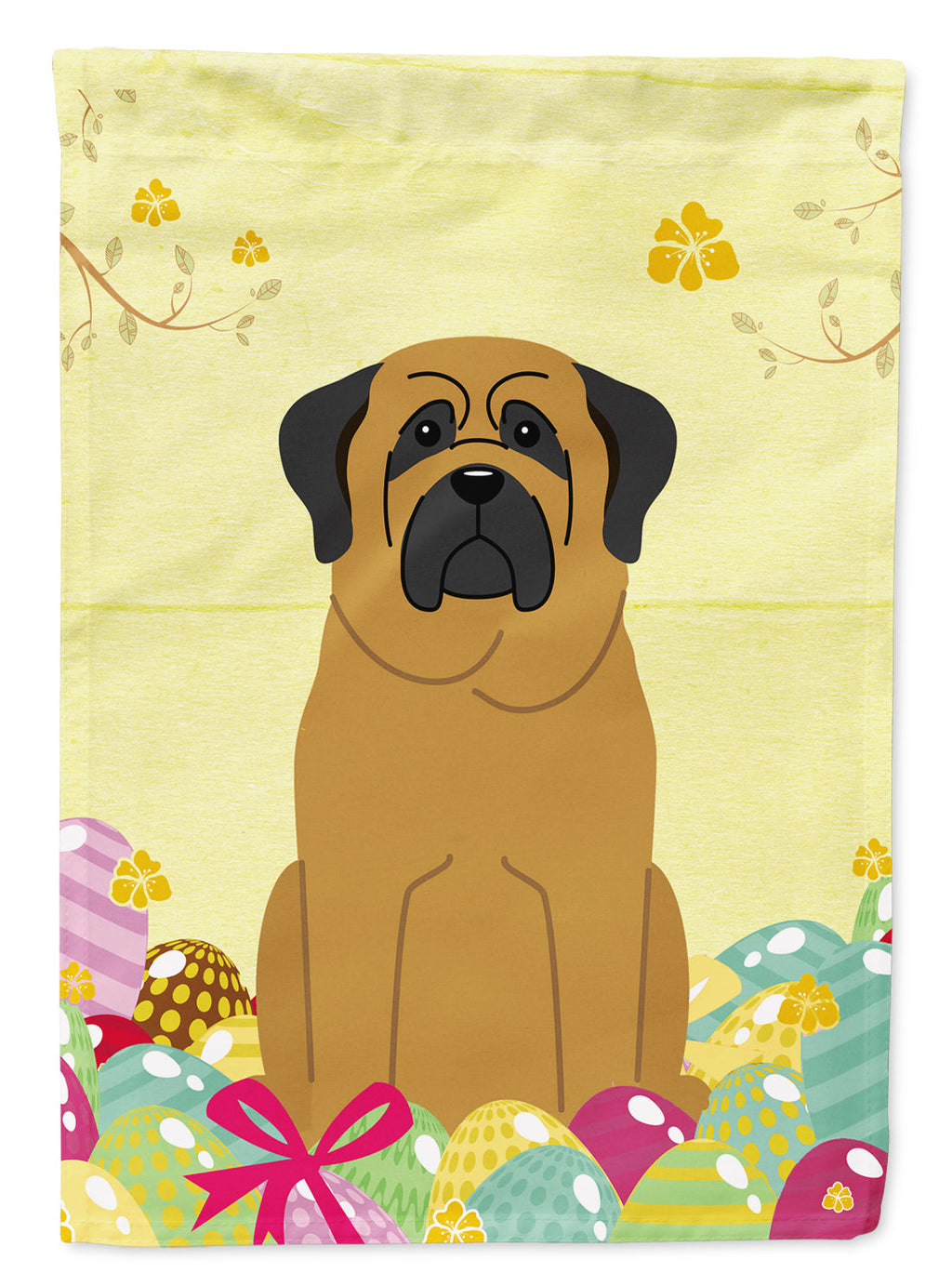 Easter Eggs Mastiff Garden Flag Mailbox Decorative Yard Banner Outside Patio Artwork for Flower Beds, Garden Size, Multicolor
