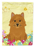 Easter Eggs Norwich Terrier Garden Flag Mailbox Decorative Yard Banner Outside Patio Artwork for Flower Beds, Garden Size, Multicolor