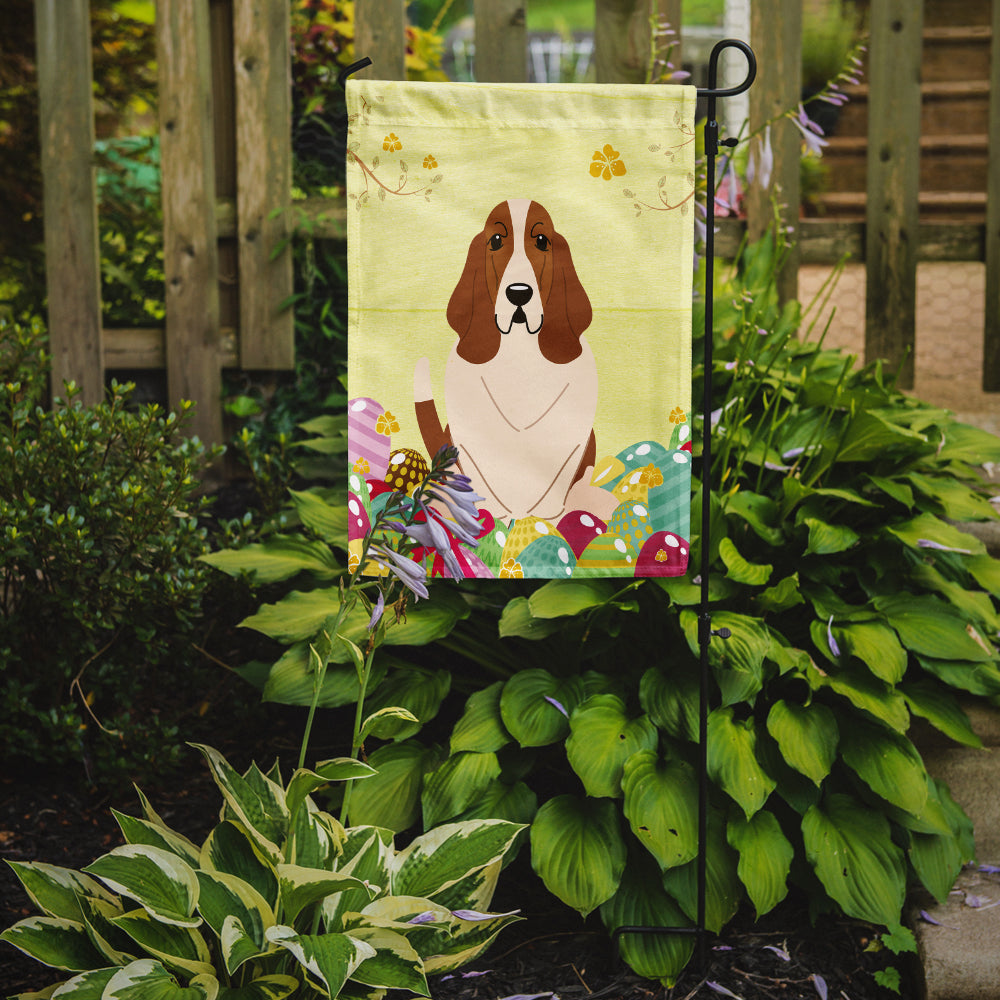 Easter Eggs Basset Hound Garden Flag Mailbox Decorative Yard Banner Outside Patio Artwork for Flower Beds, Garden Size, Multicolor