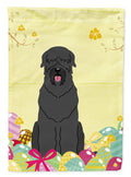 Easter Eggs Black Russian Terrier Garden Flag Mailbox Decorative Yard Banner Outside Patio Artwork for Flower Beds, Garden Size, Multicolor