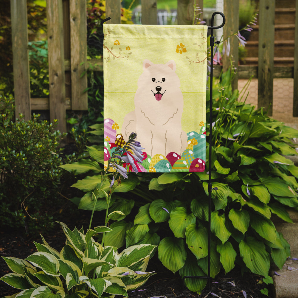 Easter Eggs Samoyed Garden Flag Mailbox Decorative Yard Banner Outside Patio Artwork for Flower Beds, Garden Size, Multicolor