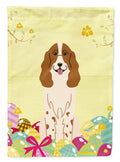 Easter Eggs Russian Spaniel Garden Flag Mailbox Decorative Yard Banner Outside Patio Artwork for Flower Beds, Garden Size, Multicolor