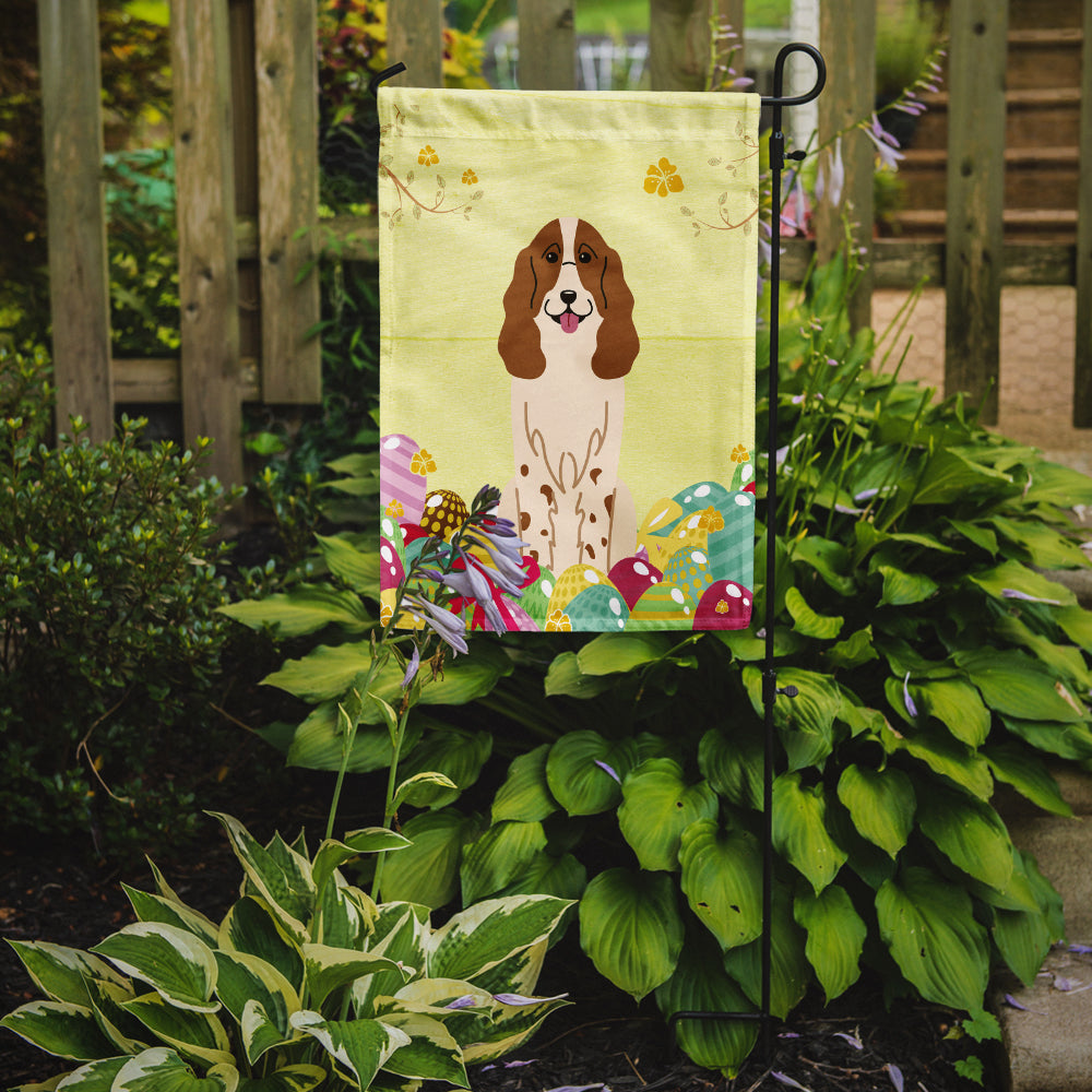 Easter Eggs Russian Spaniel Garden Flag Mailbox Decorative Yard Banner Outside Patio Artwork for Flower Beds, Garden Size, Multicolor