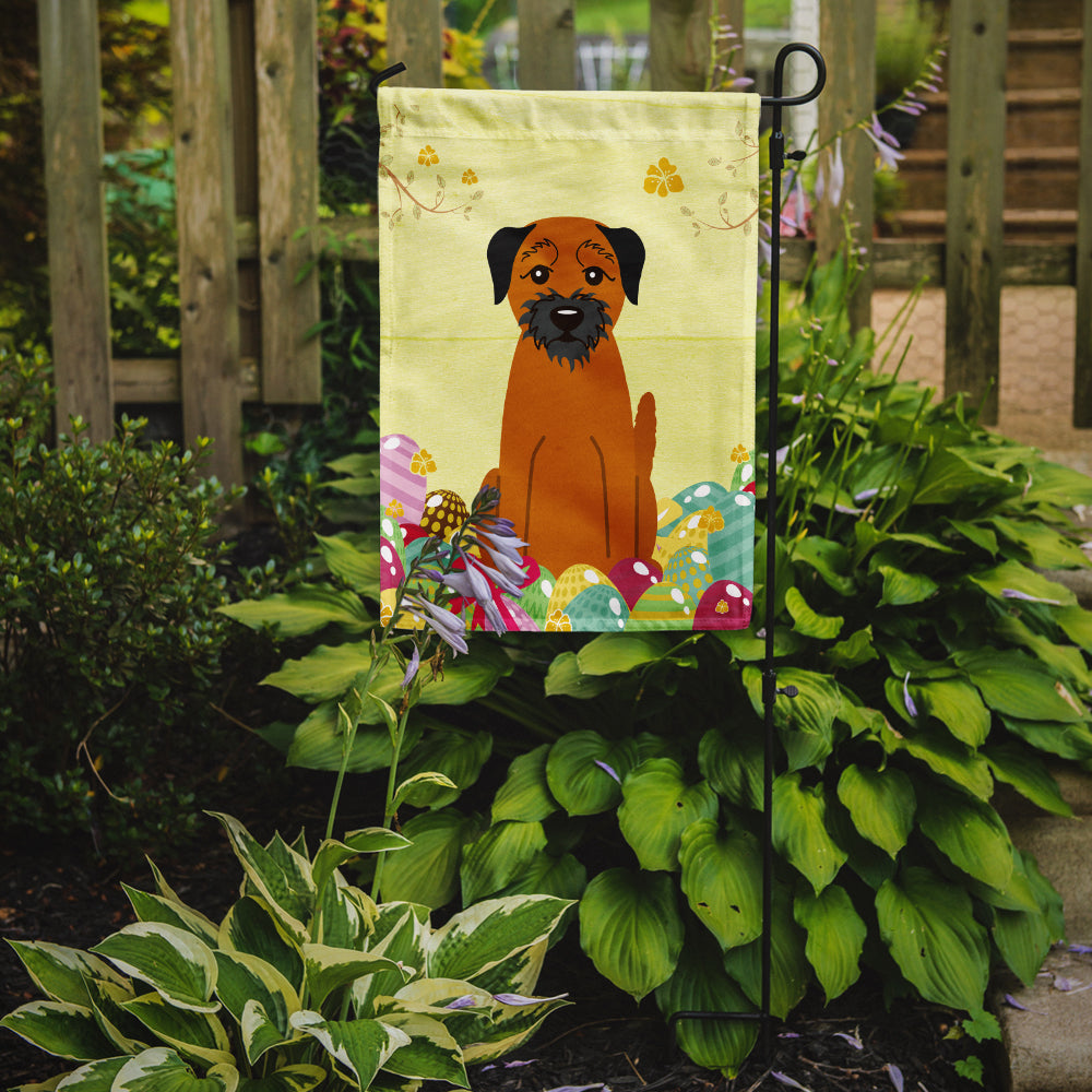 Easter Eggs Border Terrier Garden Flag Mailbox Decorative Yard Banner Outside Patio Artwork for Flower Beds, Garden Size, Multicolor