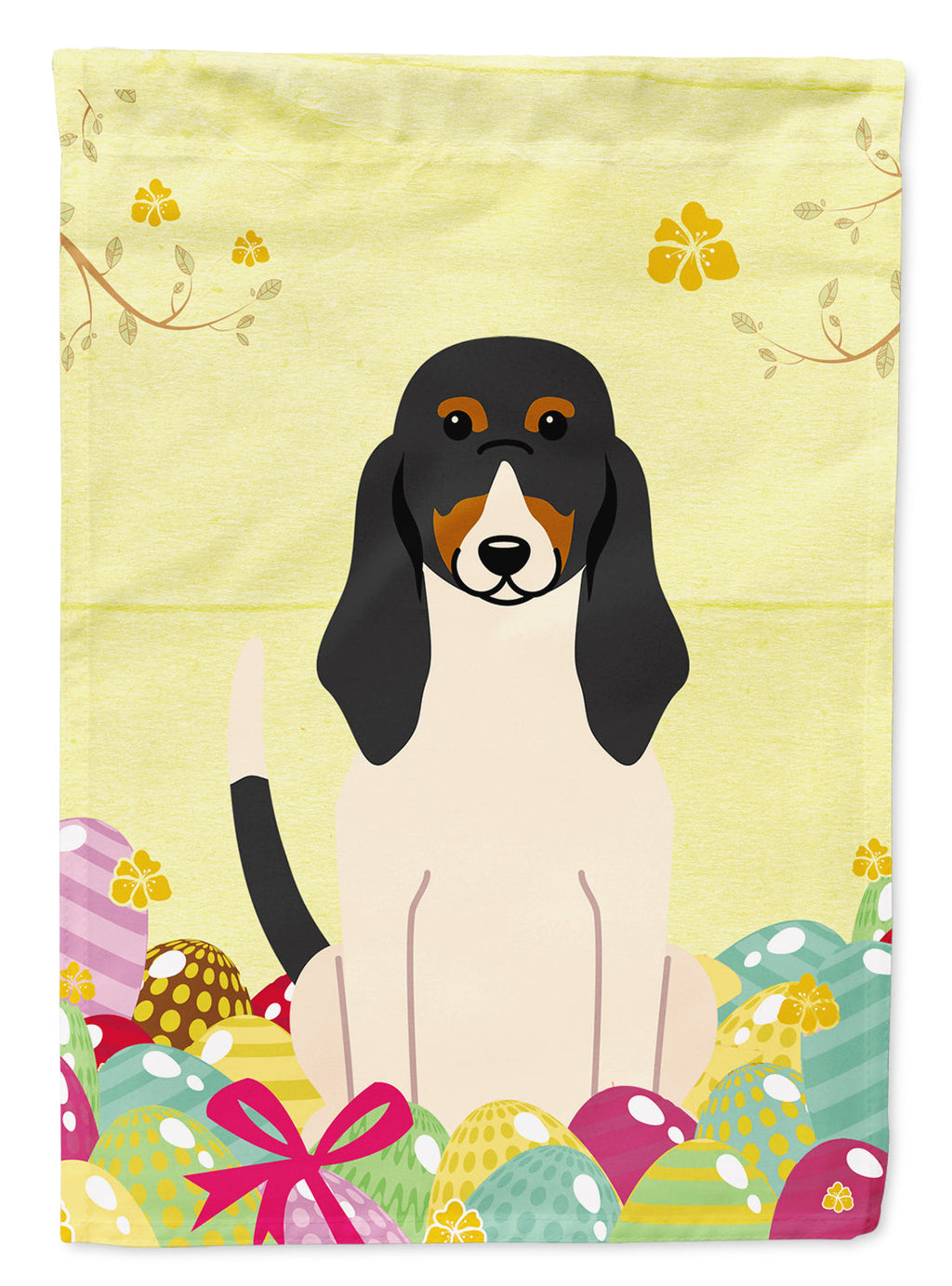 Easter Eggs Swiss Hound Garden Flag Mailbox Decorative Yard Banner Outside Patio Artwork for Flower Beds, Garden Size, Multicolor
