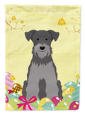Easter Eggs Miniature Schnauzer Black Silver Garden Flag Mailbox Decorative Yard Banner Outside Patio Artwork for Flower Beds, Garden Size, Multicolor