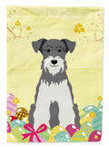 Easter Eggs Miniature Schnauzer Salt and Pepper Garden Flag Mailbox Decorative Yard Banner Outside Patio Artwork for Flower Beds, Garden Size, Multicolor