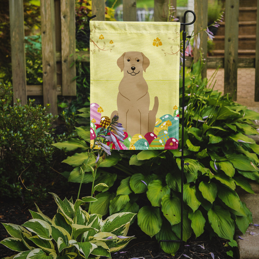 Easter Eggs Yellow Labrador Garden Flag Mailbox Decorative Yard Banner Outside Patio Artwork for Flower Beds, Garden Size, Multicolor