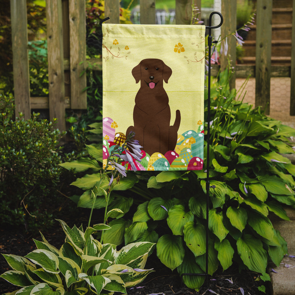 Easter Eggs Chocolate Labrador Garden Flag Mailbox Decorative Yard Banner Outside Patio Artwork for Flower Beds, Garden Size, Multicolor
