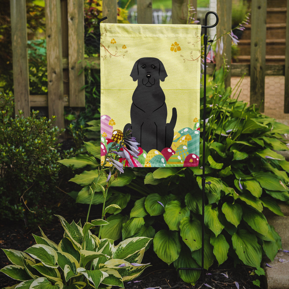 Easter Eggs Black Labrador Garden Flag Mailbox Decorative Yard Banner Outside Patio Artwork for Flower Beds, Garden Size, Multicolor