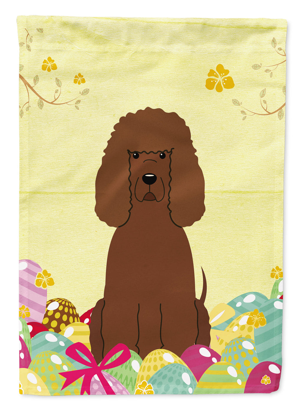 Easter Eggs Irish Water Spaniel Garden Flag Mailbox Decorative Yard Banner Outside Patio Artwork for Flower Beds, Garden Size, Multicolor