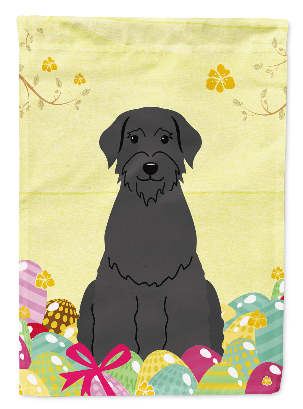Easter Eggs Giant Schnauzer Garden Flag Mailbox Decorative Yard Banner Outside Patio Artwork for Flower Beds, Garden Size, Multicolor