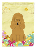 Easter Eggs Poodle Tan Garden Flag Mailbox Decorative Yard Banner Outside Patio Artwork for Flower Beds, Garden Size, Multicolor