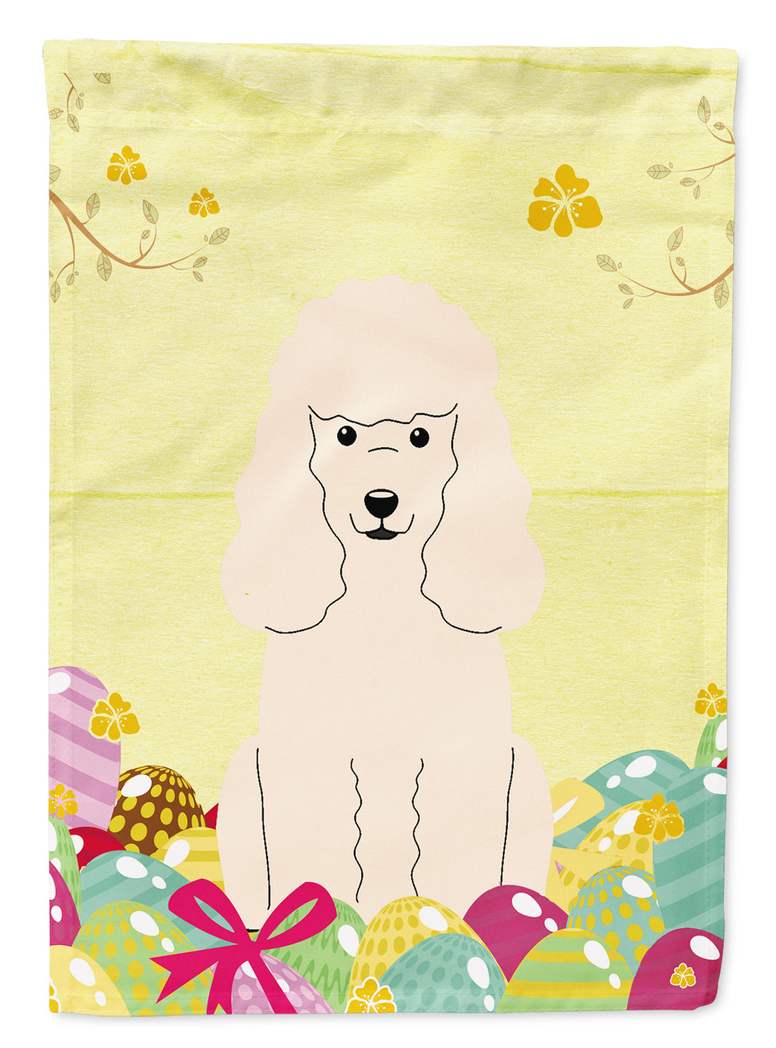 Easter Eggs Poodle White Garden Flag Mailbox Decorative Yard Banner Outside Patio Artwork for Flower Beds, Garden Size, Multicolor