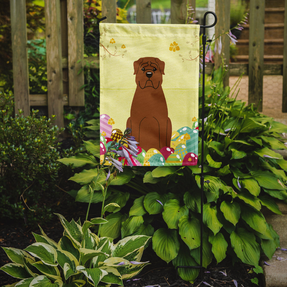 Easter Eggs Dogue de Bourdeaux Garden Flag Mailbox Decorative Yard Banner Outside Patio Artwork for Flower Beds, Garden Size, Multicolor