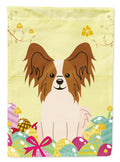 Easter Eggs Papillon Red White Garden Flag Mailbox Decorative Yard Banner Outside Patio Artwork for Flower Beds, Garden Size, Multicolor