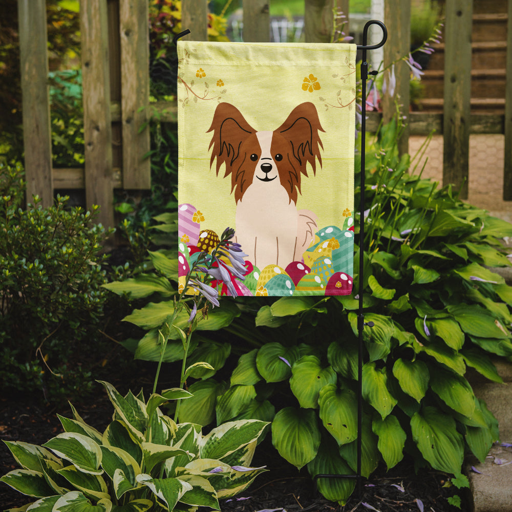 Easter Eggs Papillon Red White Garden Flag Mailbox Decorative Yard Banner Outside Patio Artwork for Flower Beds, Garden Size, Multicolor