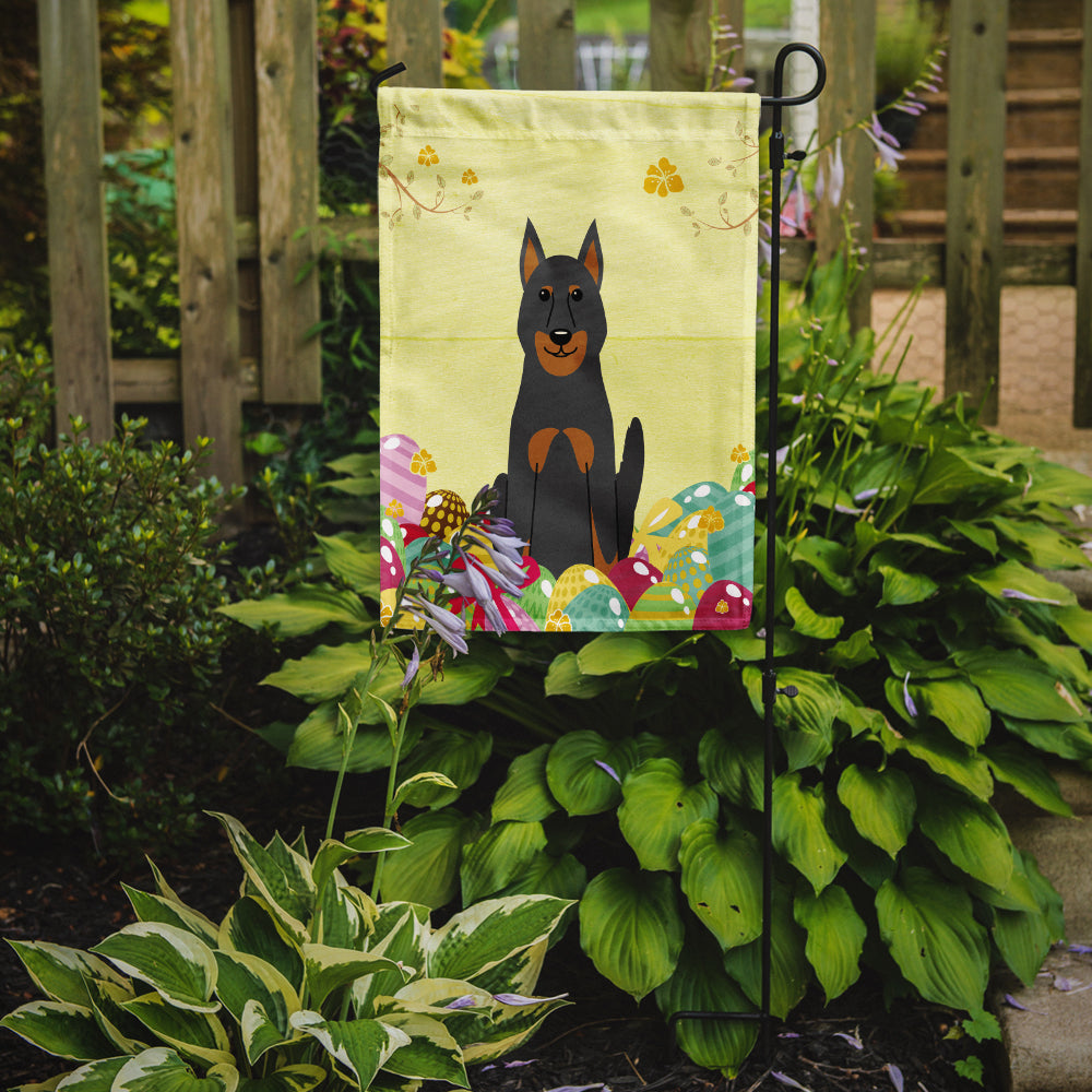 Easter Eggs Beauce Shepherd Dog Garden Flag Mailbox Decorative Yard Banner Outside Patio Artwork for Flower Beds, Garden Size, Multicolor