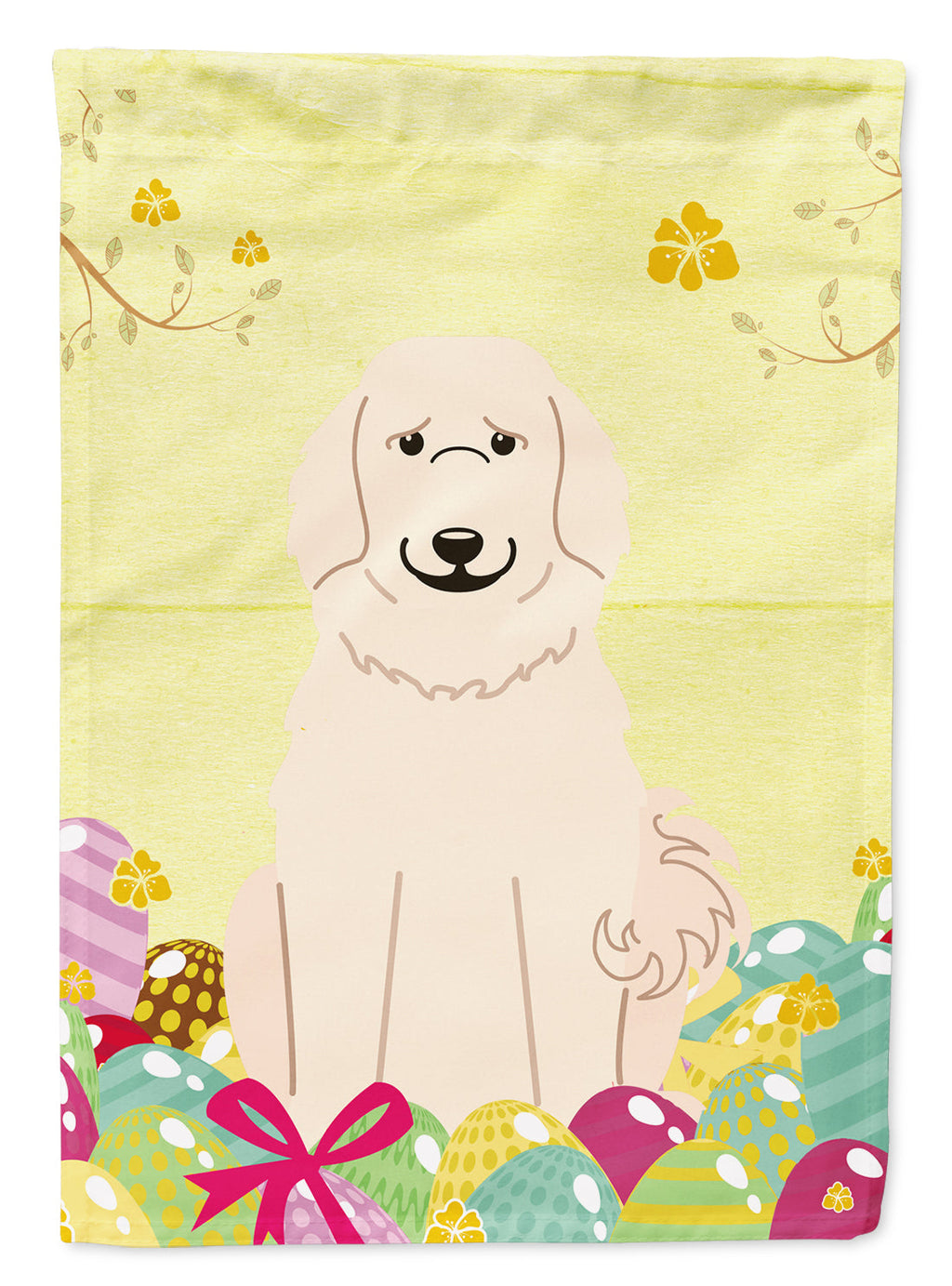 Easter Eggs Great Pyrenese Garden Flag Mailbox Decorative Yard Banner Outside Patio Artwork for Flower Beds, Garden Size, Multicolor
