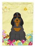 Easter Eggs Cocker Spaniel Black Tan Garden Flag Mailbox Decorative Yard Banner Outside Patio Artwork for Flower Beds, Garden Size, Multicolor