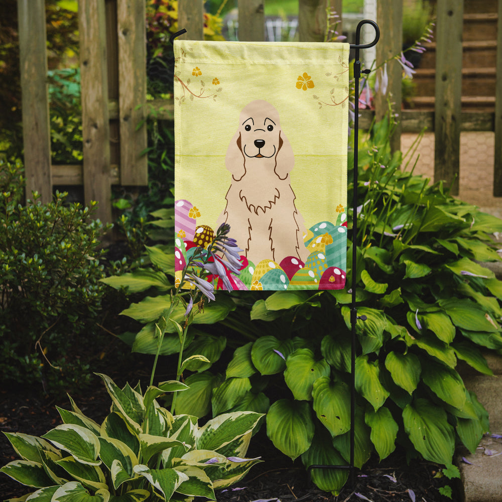 Easter Eggs Cocker Spaniel Buff Garden Flag Mailbox Decorative Yard Banner Outside Patio Artwork for Flower Beds, Garden Size, Multicolor