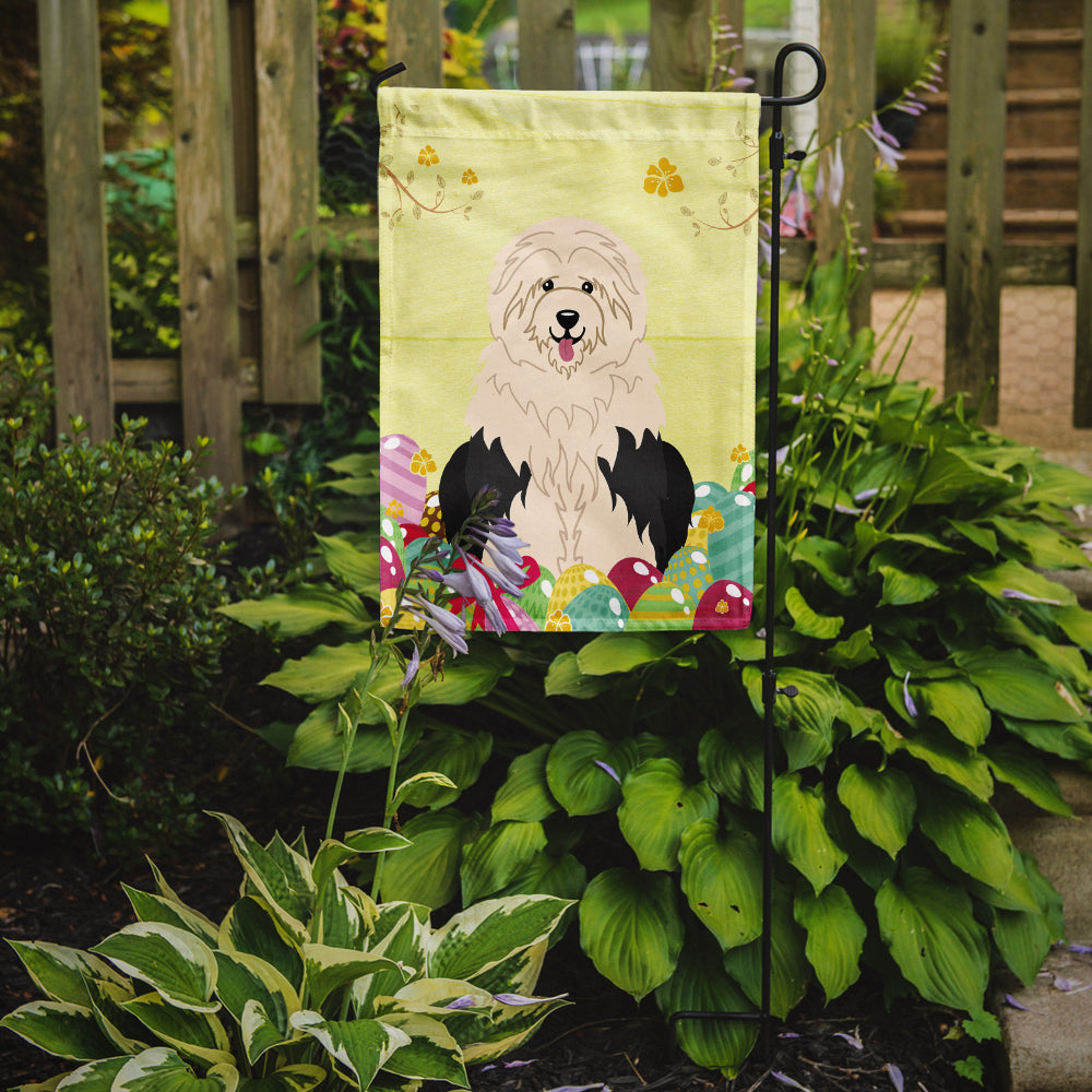 Easter Eggs Old English Sheepdog Garden Flag Mailbox Decorative Yard Banner Outside Patio Artwork for Flower Beds, Garden Size, Multicolor