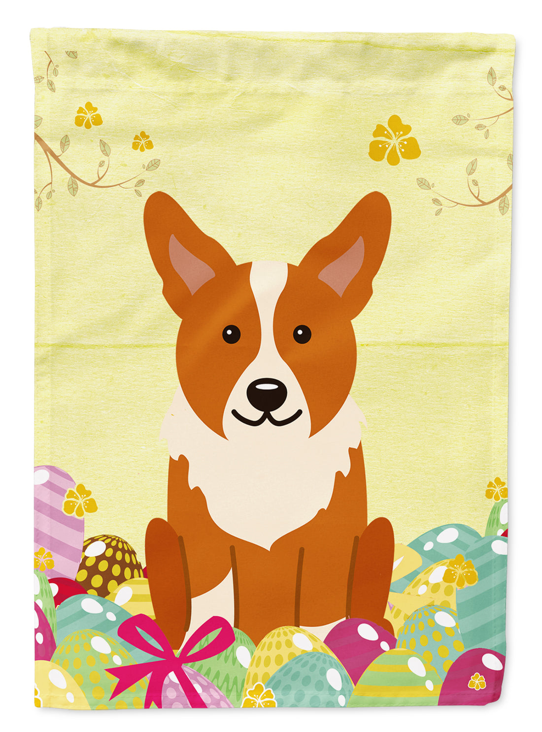 Easter Eggs Corgi Garden Flag Mailbox Decorative Yard Banner Outside Patio Artwork for Flower Beds, Garden Size, Multicolor