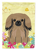 Easter Eggs Pekingese Tan Garden Flag Mailbox Decorative Yard Banner Outside Patio Artwork for Flower Beds, Garden Size, Multicolor