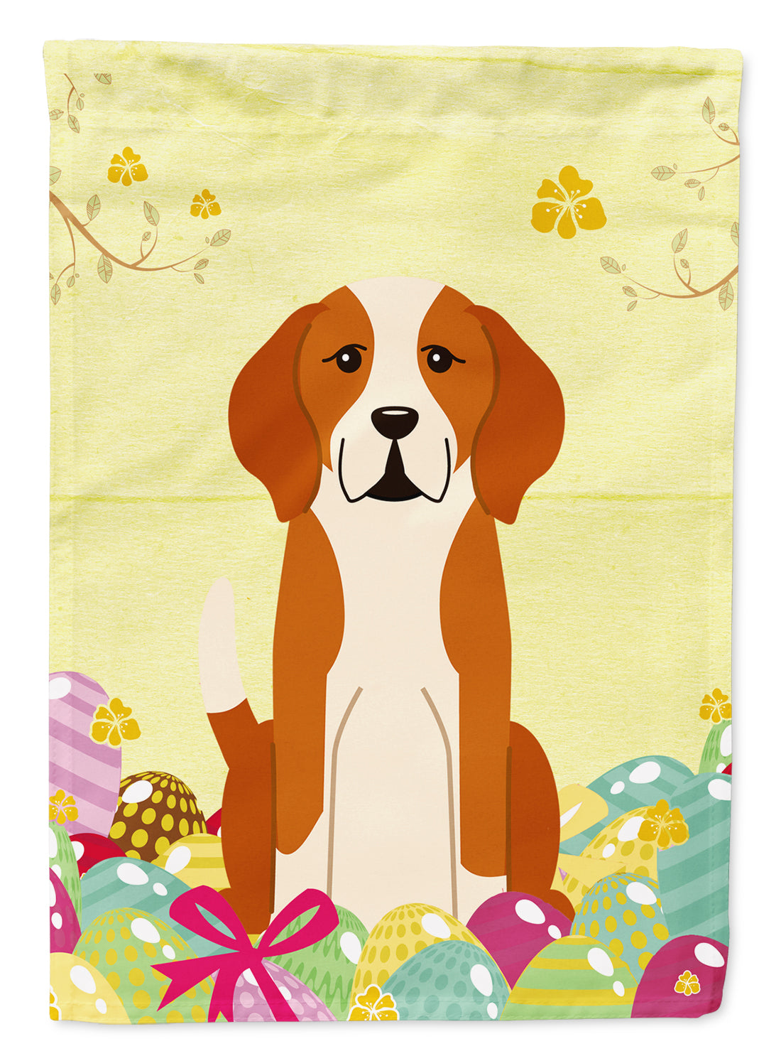 Easter Eggs English Foxhound Garden Flag Mailbox Decorative Yard Banner Outside Patio Artwork for Flower Beds, Garden Size, Multicolor