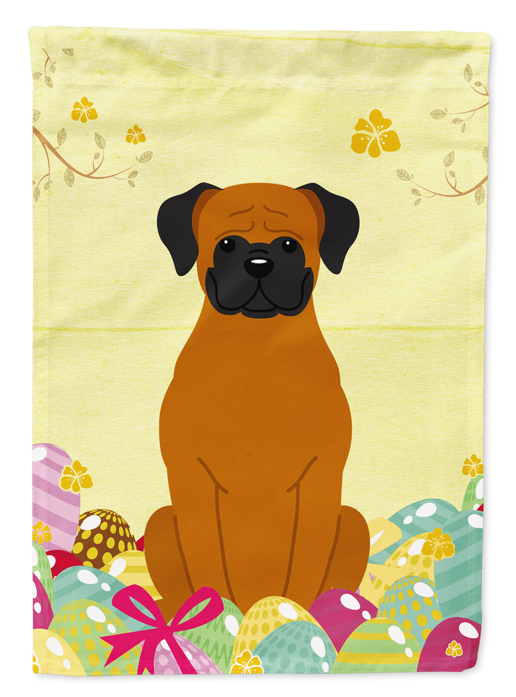 Easter Eggs Fawn Boxer Garden Flag Mailbox Decorative Yard Banner Outside Patio Artwork for Flower Beds, Garden Size, Multicolor