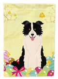 Easter Eggs Border Collie Black White Garden Flag Mailbox Decorative Yard Banner Outside Patio Artwork for Flower Beds, Garden Size, Multicolor