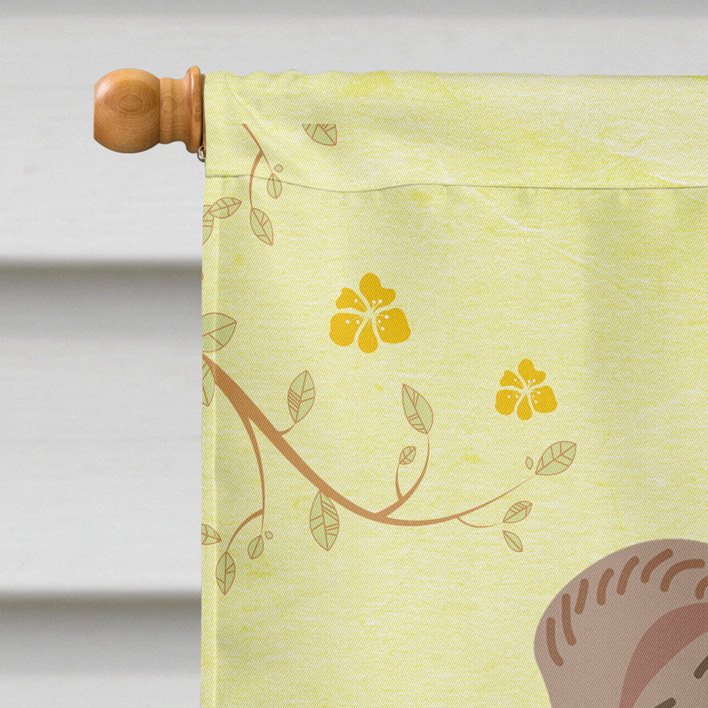 Easter Eggs English Bulldog Grey Brindle House Flag 28x40 Porch Sleeve Pole Decorative Outside Yard Banner Artwork Wall Hanging, Polyester