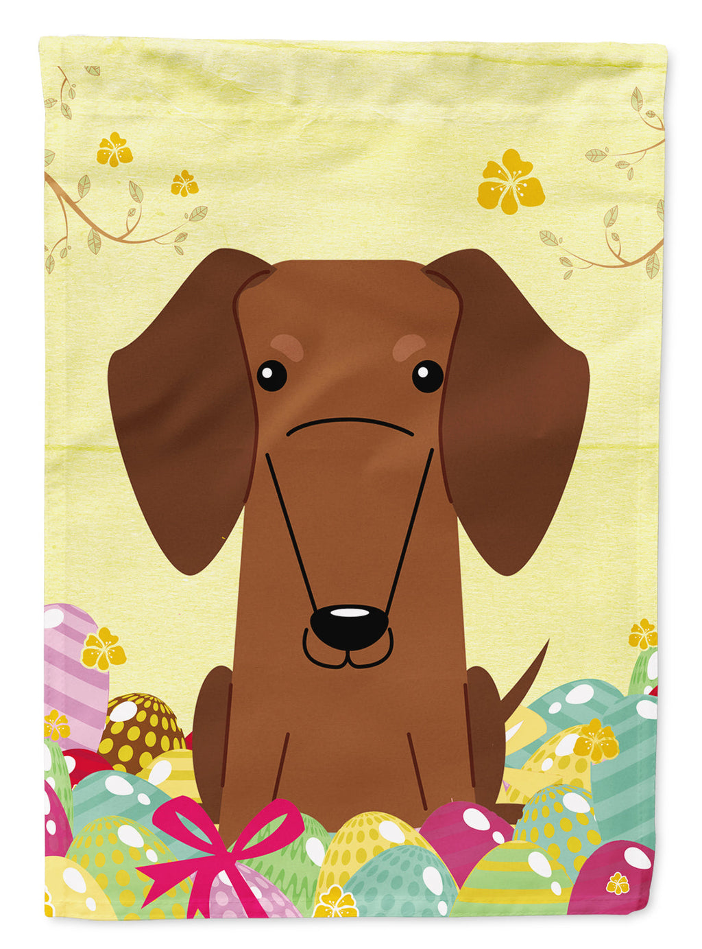Easter Eggs Dachshund Red Brown Garden Flag Mailbox Decorative Yard Banner Outside Patio Artwork for Flower Beds, Garden Size, Multicolor