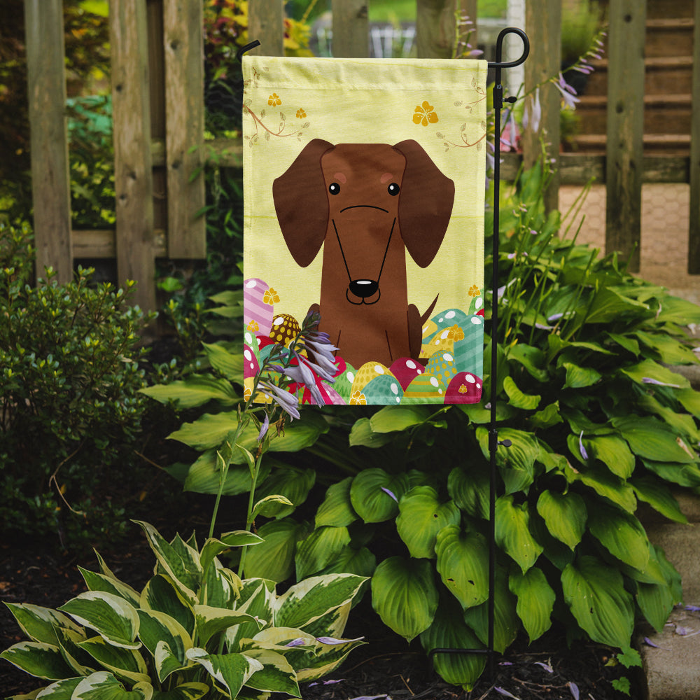 Easter Eggs Dachshund Red Brown Garden Flag Mailbox Decorative Yard Banner Outside Patio Artwork for Flower Beds, Garden Size, Multicolor