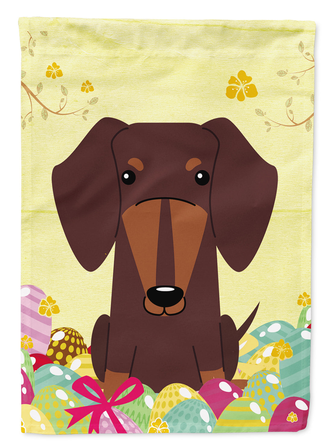 Easter Eggs Dachshund Chocolate Garden Flag Mailbox Decorative Yard Banner Outside Patio Artwork for Flower Beds, Garden Size, Multicolor