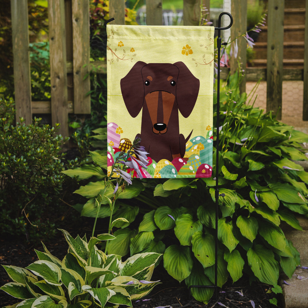 Easter Eggs Dachshund Chocolate Garden Flag Mailbox Decorative Yard Banner Outside Patio Artwork for Flower Beds, Garden Size, Multicolor