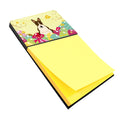 Easter Eggs Bull Terrier Dark Brindle Watercolor Sticky Note Holder Refillable Dispenser Desk Accessory 3x3 Pad Gift