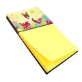 Easter Eggs Bull Terrier Brindle Watercolor Sticky Note Holder Refillable Dispenser Desk Accessory 3x3 Pad Gift