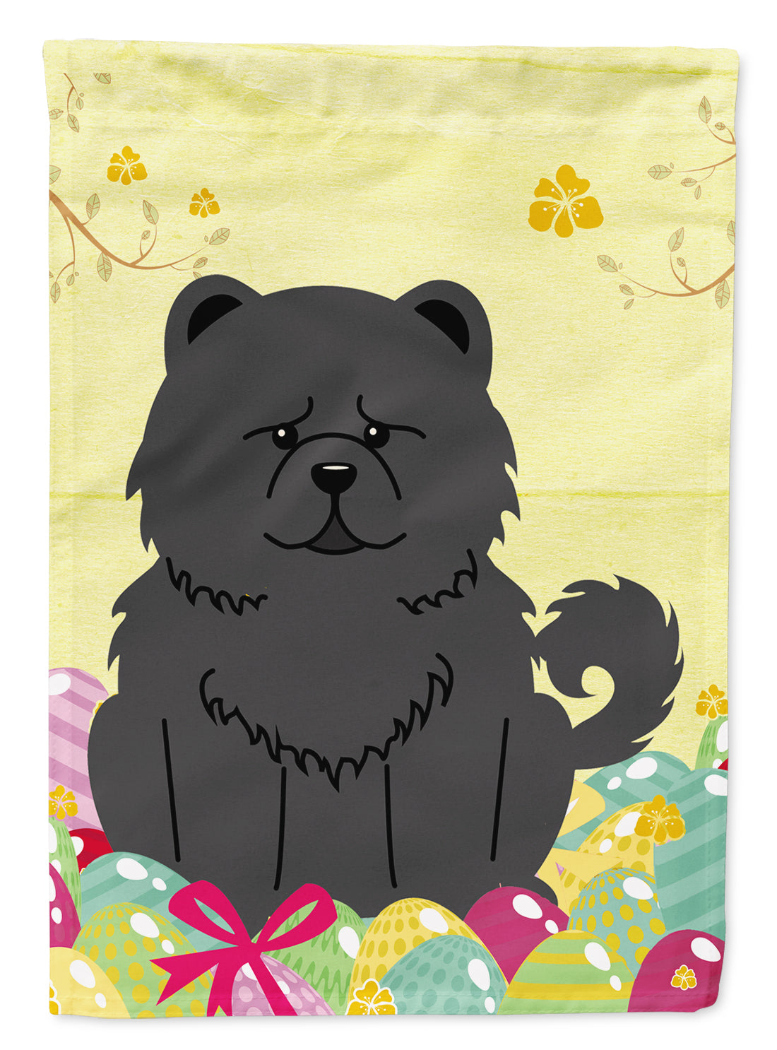 Easter Eggs Chow Chow Black Garden Flag Mailbox Decorative Yard Banner Outside Patio Artwork for Flower Beds, Garden Size, Multicolor