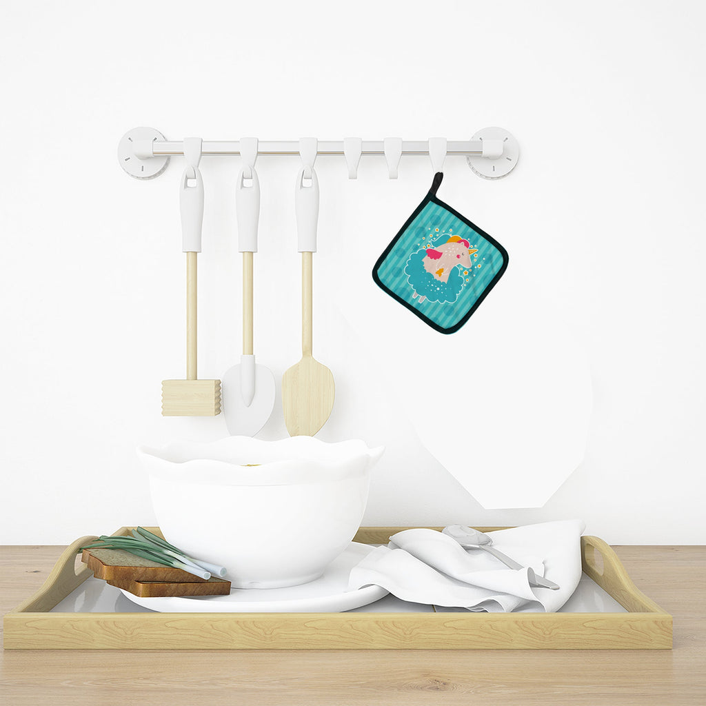 Unicorn Ballerina Pot Holder Set of 2 | Quilted Hot Pads
