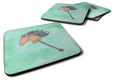 Stick Horse Watercolor Foam Coasters Set of 4 Cup Coasters for Indoor Outdoor, Tabletop Protection, Anti Slip, Mouse pad Material