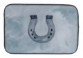 Horseshoe Watercolor Dish Drying Mat Absorbent Dish Drying Mat Pad for Kitchen Counter Dish Drainer Mat for Countertop, 14 x 21", Multicolor