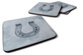 Horseshoe Watercolor Foam Coasters Set of 4 Cup Coasters for Indoor Outdoor, Tabletop Protection, Anti Slip, Mouse pad Material