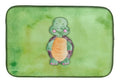 Turtle Watercolor Dish Drying Mat Absorbent Dish Drying Mat Pad for Kitchen Counter Dish Drainer Mat for Countertop, 14 x 21", Multicolor