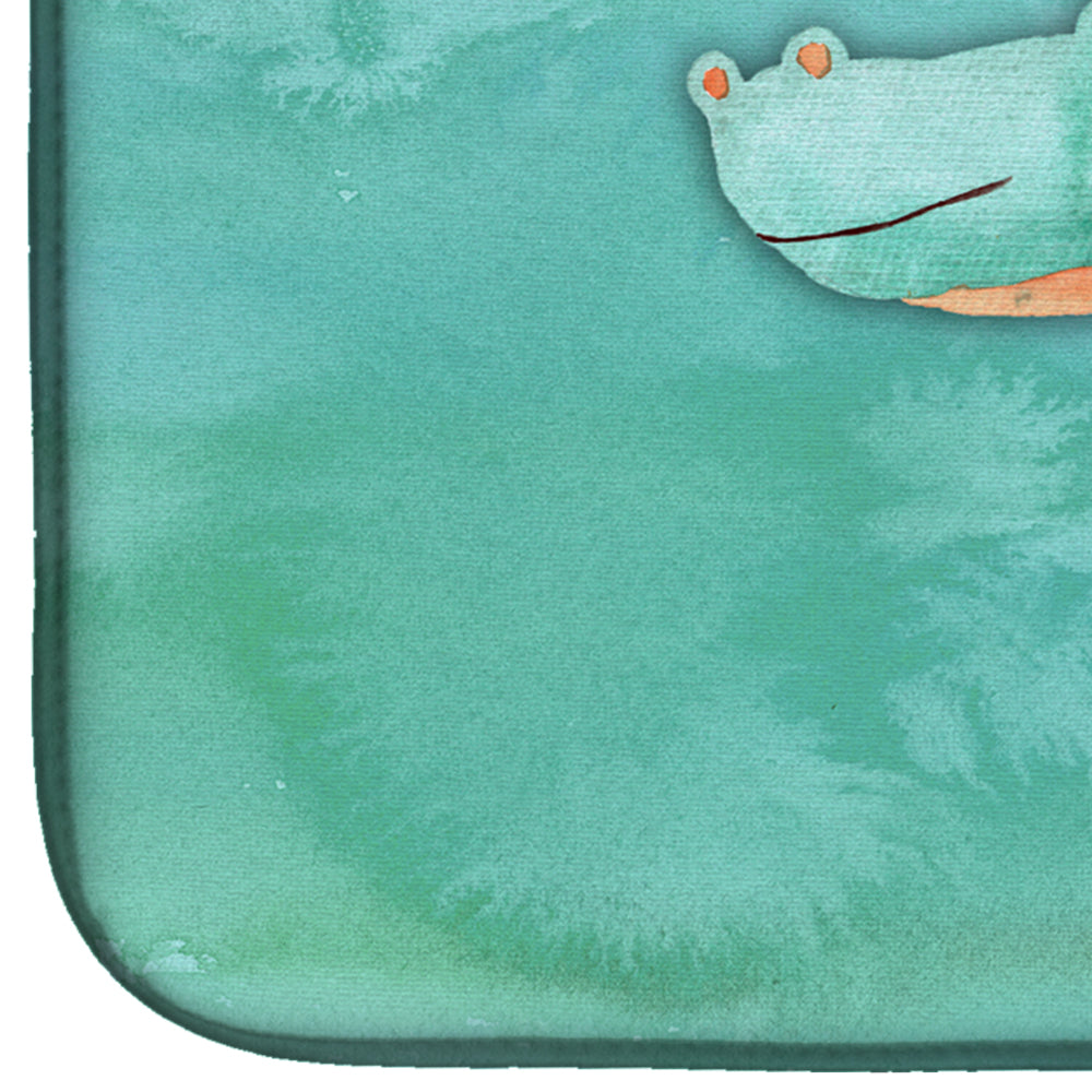 Alligator Watercolor Dish Drying Mat Absorbent Dish Drying Mat Pad for Kitchen Counter Dish Drainer Mat for Countertop, 14 x 21", Multicolor